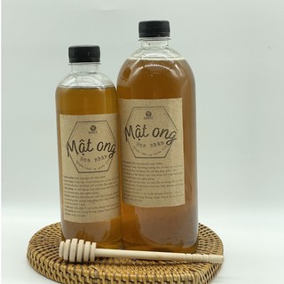 Mật ong rừng hoa nhãn tự nhiên nguyên chất 100% - Đặc sản Tây Bắc -1 lít- 500ml- Chai nhựa pet