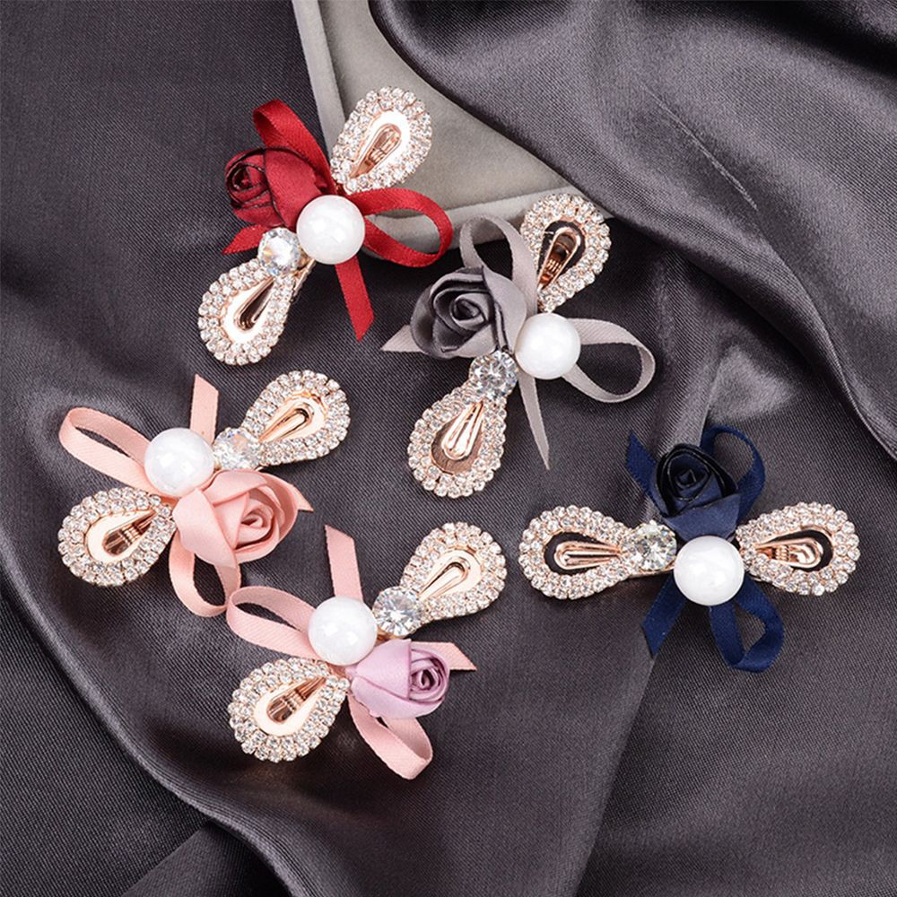 Kẹp tóc ngọc trai thanh lịch