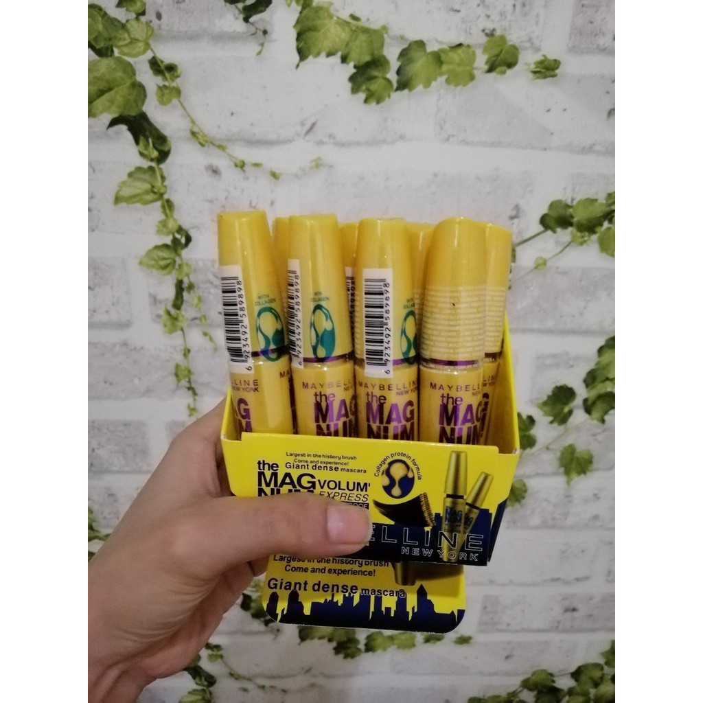 Mascara Maybelline Magnum 9.2ml Làm Dày Mi Gấp 10 Lần &amp; Ngăn Rụng Mi, hàng chính hãng, DATE mới