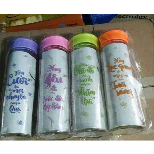 Bình thuỷ tinh vinamil có vạch chia ml thể tích 500ml nắp vặn dày dặn