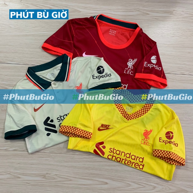 Áo Bóng Đá Thể Thao Đá Banh LIVERPOOL Mẫu Mới Chất Polyester, Hàng Thailand Thi Đấu - Phút Bù Giờ Sport