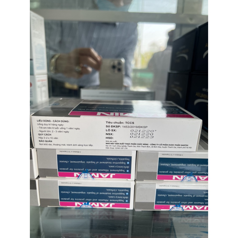 Jamin Hộp 30 Viên Hỗ Trợ Tăng Cường Làm Gảm Chức Năng Gan,Viêm Gan Mãn Tính, Xơ Gan