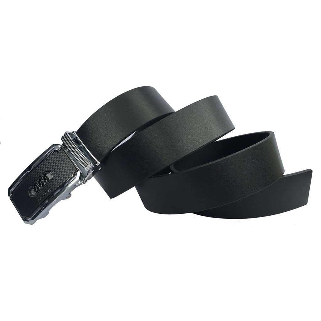 DâyNịt Nam/Thắt Lưng Nam Da Bò Đầu Khóa Logo Siêu Xe DLKTAUDI-02