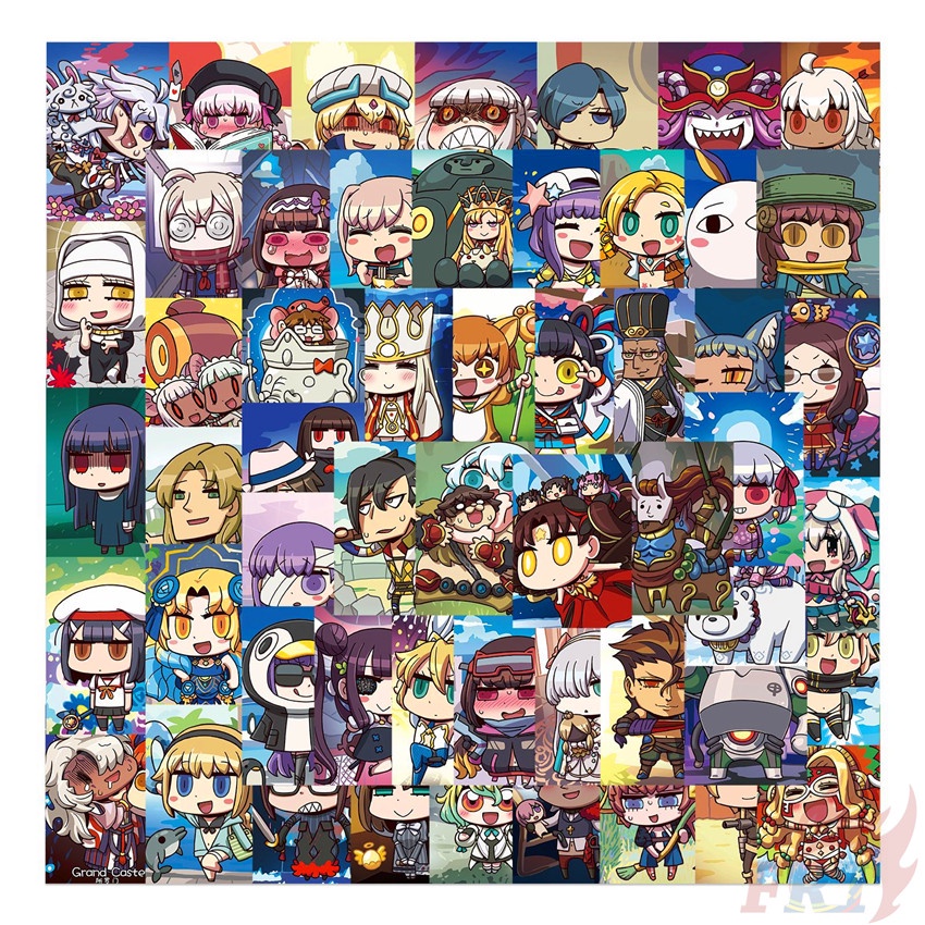 Bộ 60 miếng sticker hoạt hình Fate / Stay Night series 02 q chống nước thời trang DIY