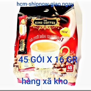 King cà phê sữa hòa tan 3 in 1( 45 GÓI x 16 GR) hsd:3/2026
