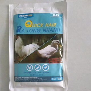 Ra lông nhanh, chống cắn mổ trên chim, gà, vịt 100g