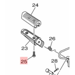 Bát nhôm gác chân trước Exciter 150 chính hãng