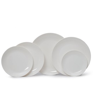 COMBO 10 DĨA TRÒN NHỰA GIẢ SỨ MÀU TRẮNG SỨ