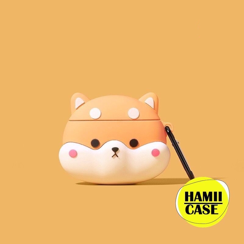 Case Vỏ Bao Airpods Đựng Tai Nghe Airpod 2 Pro Chó Shiba Inu Siêu Dễ Thương