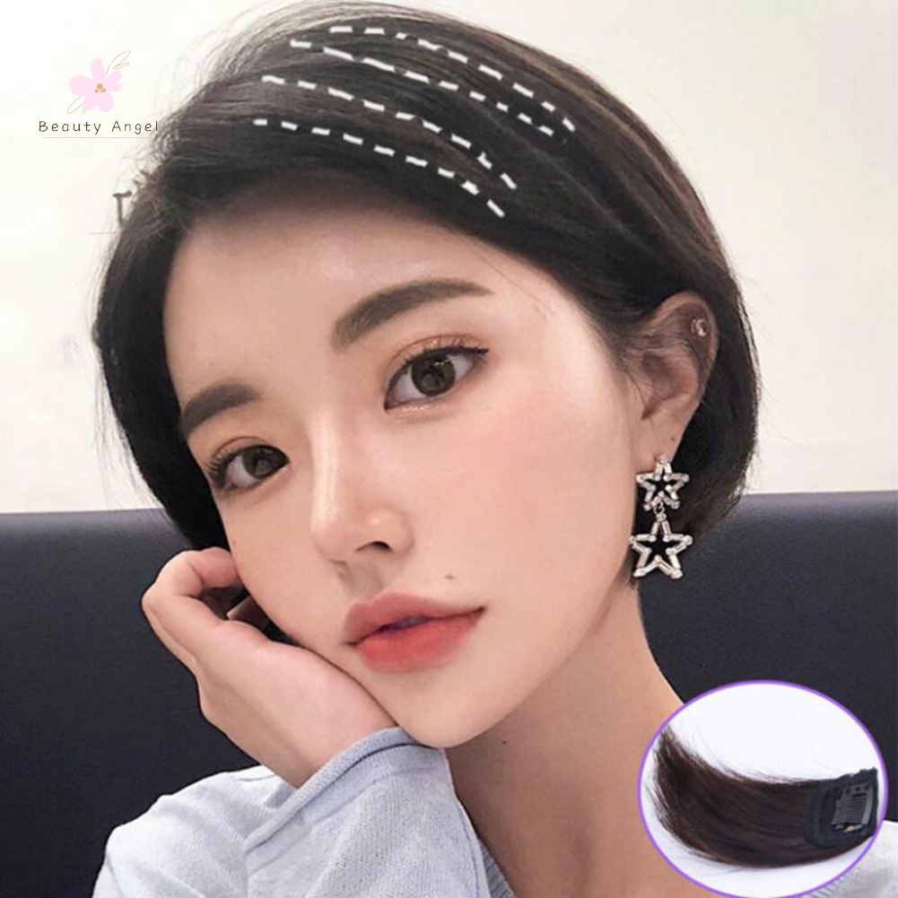 Tóc Giả Mini Dạng Kẹp Màu Đen Chịu Nhiệt Độ Cao Thời Trang Cho Nam Nữ