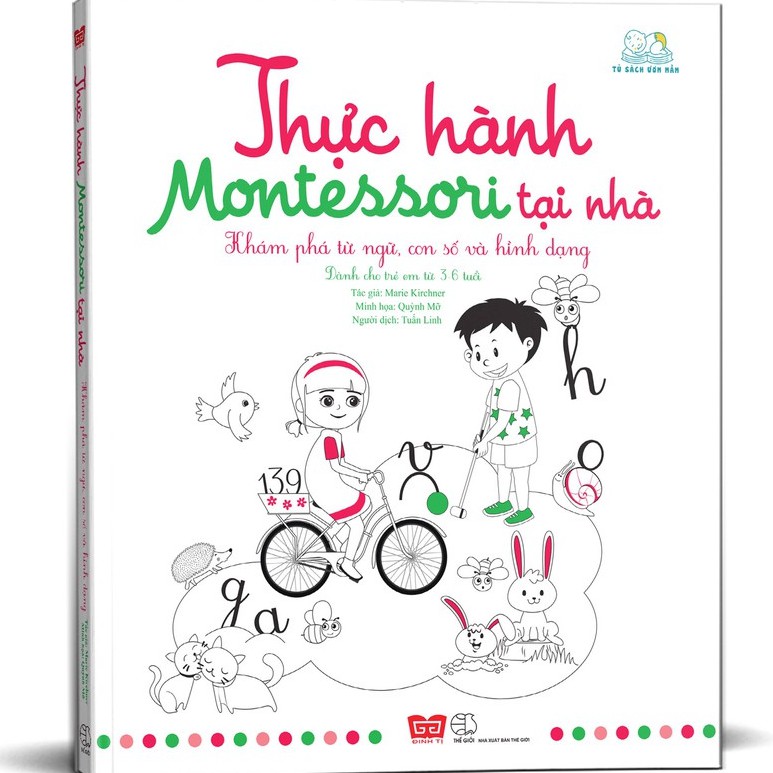 Sách - Trọn bộ thực hành montessori tại nhà (khám phá thế giới quan em + khám phá từ ngữ, con số và hình dạng)