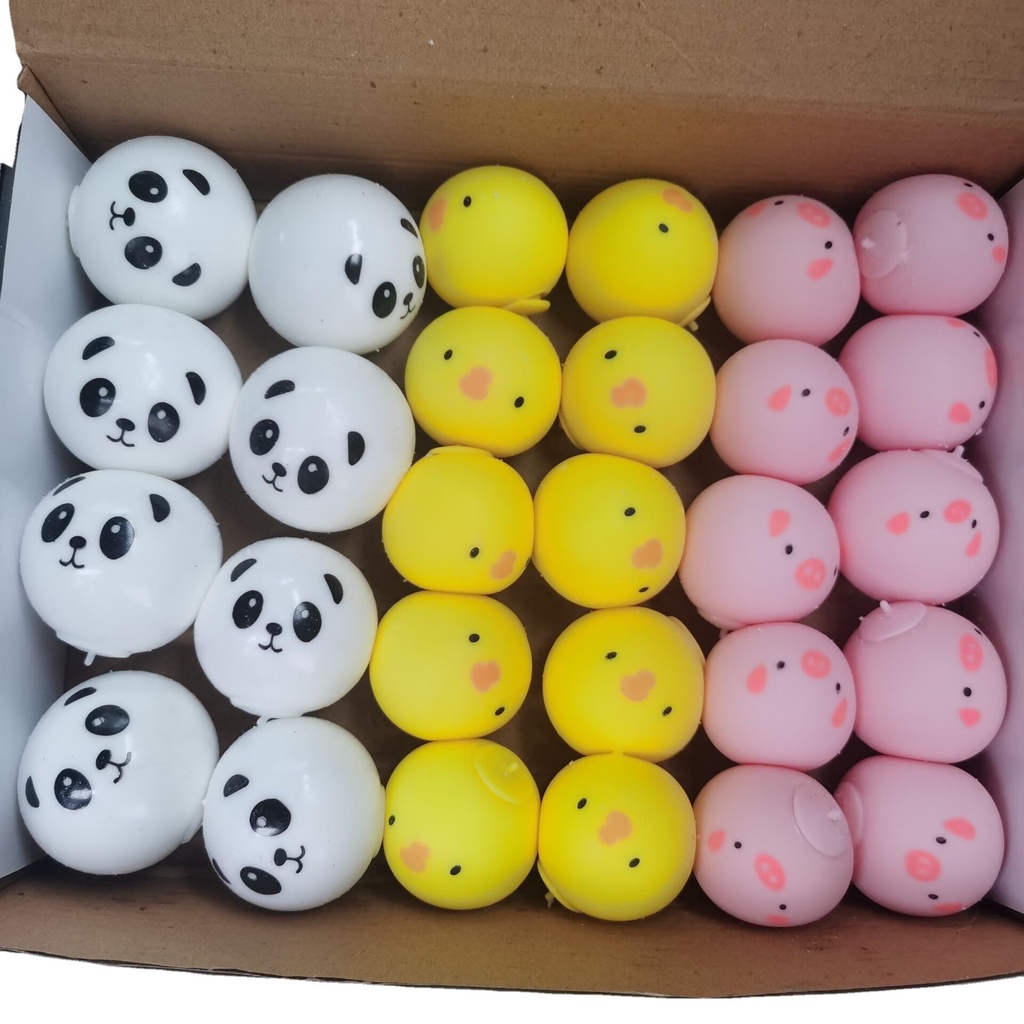 Squishy Mochi Bánh Bao mặt gấu bí ẩn mềm dễ thương chân thực giảm stress co dãn đàn hồi ngộ nghĩnh