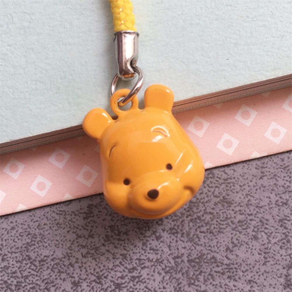 NORMAN Mobile Phone Accessories Phone Bell Straps Novelty Gift Phone Lanyard Mobile Phone Straps Cartoon Pattern DIY Keychain Stitch for Phone Phone Charm Winnie the Pooh Bell Pendant