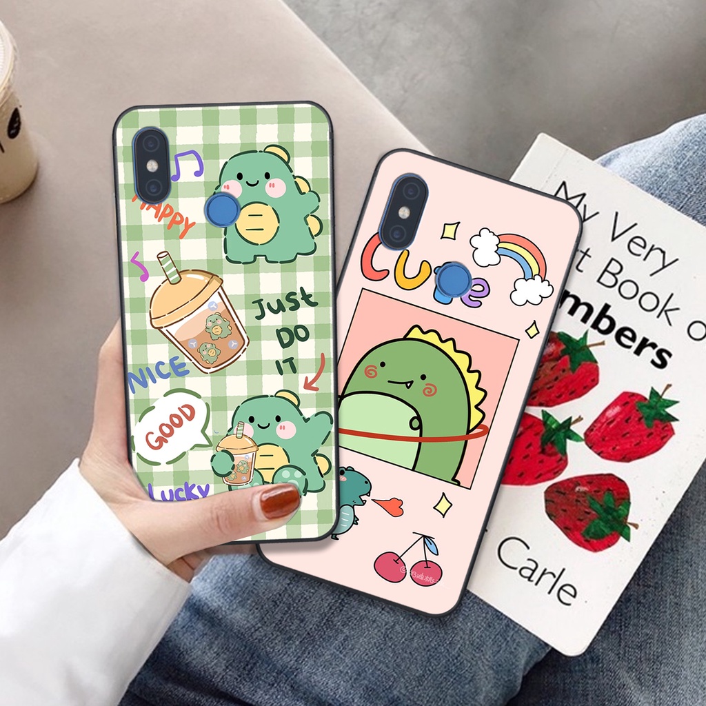 Ốp lưng Xiaomi Mi 8 - 8 SE in hình khủng long cute
