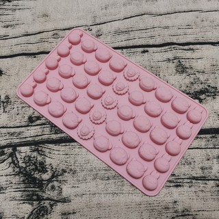 HCM - Khuôn silicon động vật thỏ heo mèo 45 viên làm kẹo dẻo kẹo chip kẹo sữa, socola mini