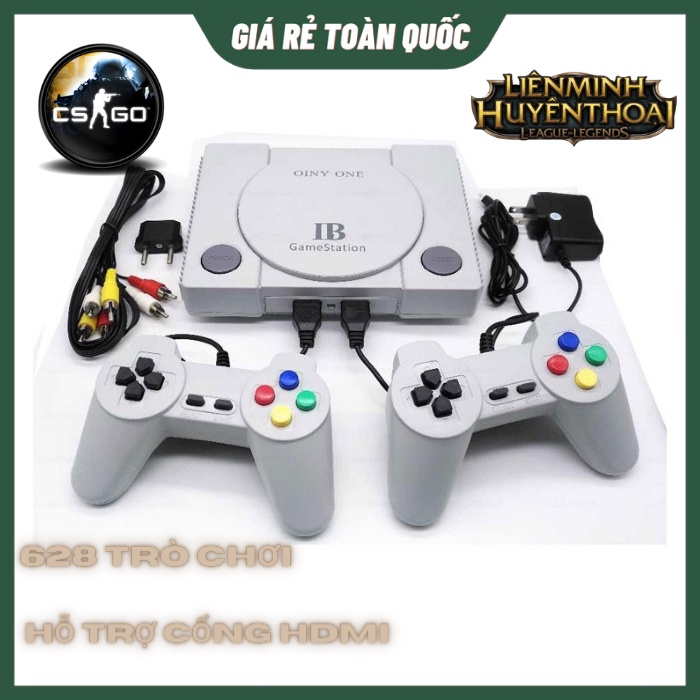 Máy Chơi Game Cầm Tay 4 Nút HDMI 628 Trò Nes+20 Trò Ps1 Chính Hãng