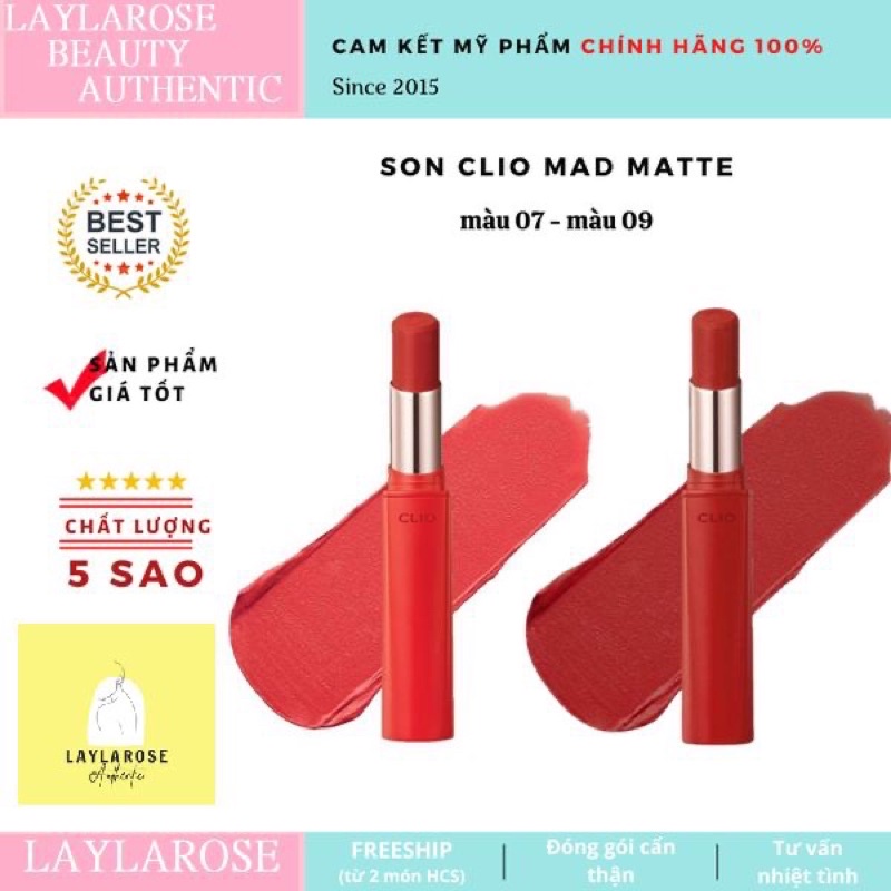 Son thỏi Clio Mad Matte Stain Lip