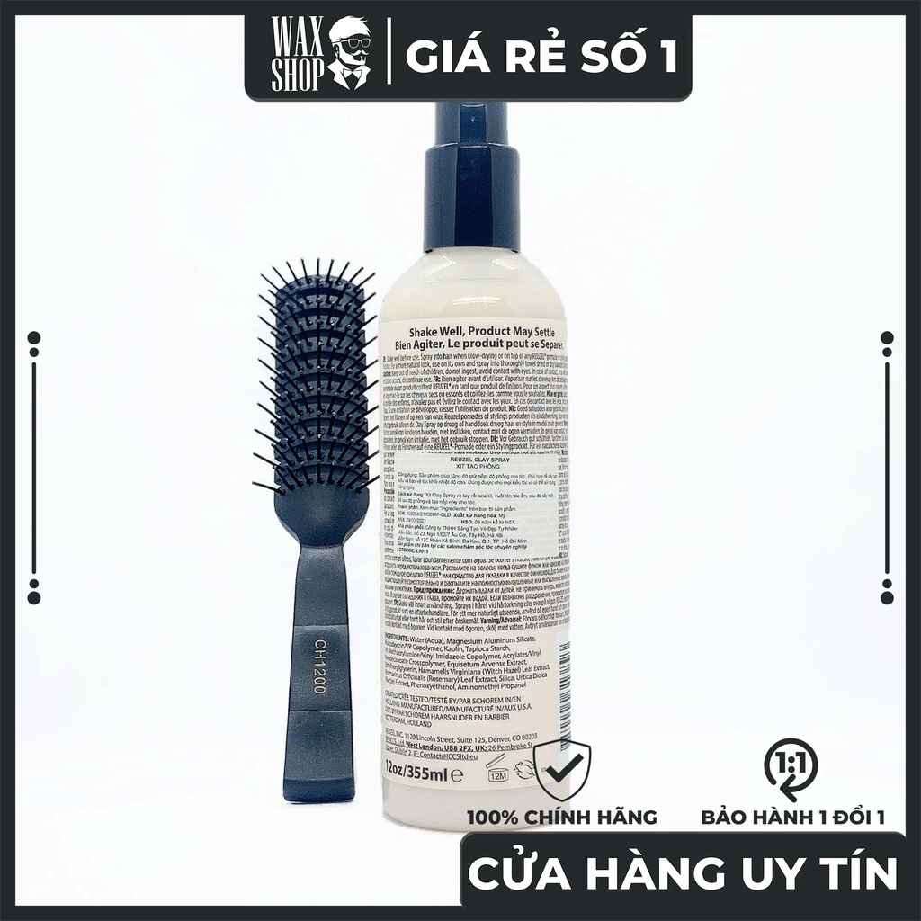 Xịt Tạo Phồng Tóc Nam Clay Spray Reuzel ⚡ Chính Hãng ⚡Có Khả Năng Bảo Vệ Tóc - Tạo Nếp Nhẹ - Bóng Mờ | Waxshop