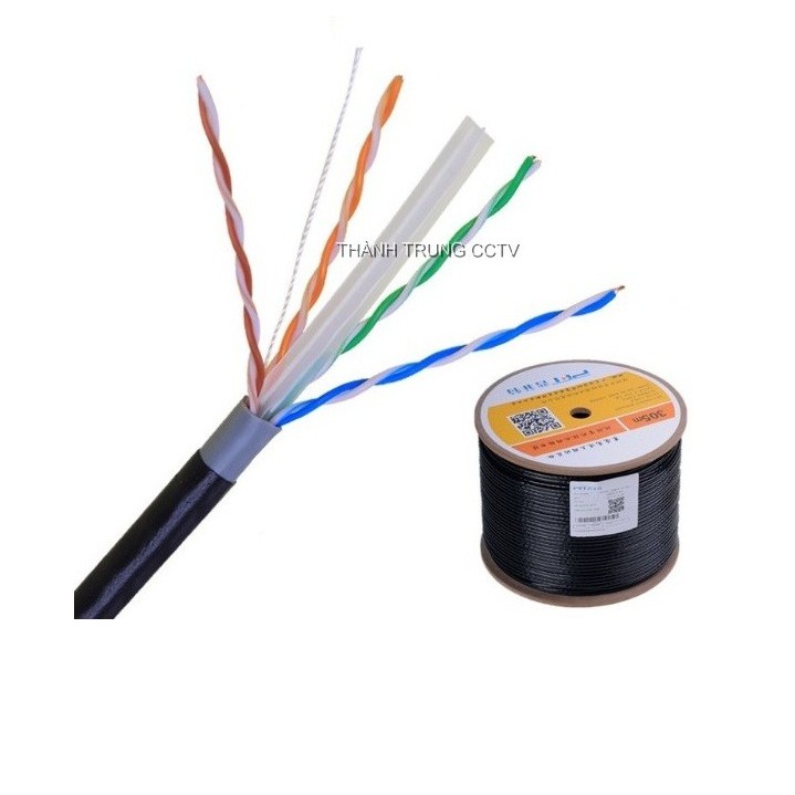 Cáp mạng cat6 ngoài trời 300m đồng nguyên chất