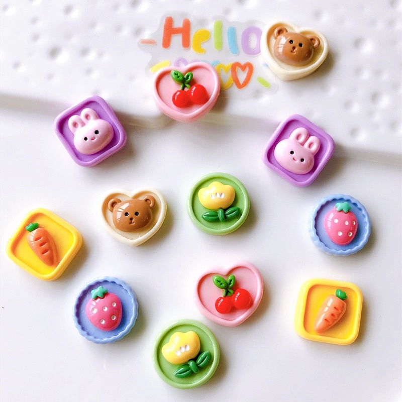 (C15) Charm trang trí/Nguyên liệu làm slime/Nguyên liệu làm resin/Charm Slime/Dán ốp điện thoại, Charm 3D,Sticker 3D/2D