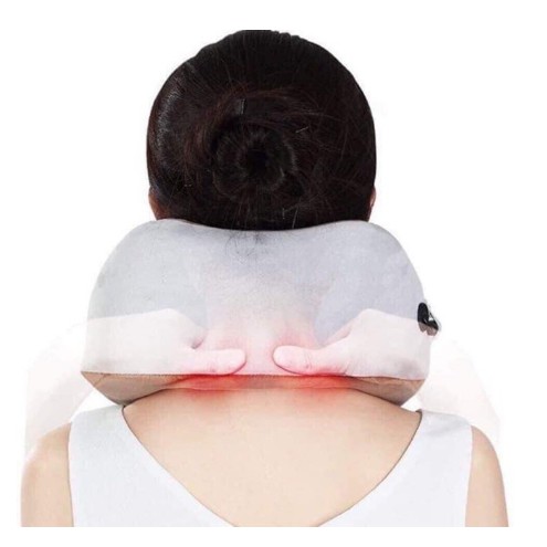 Gối massage cổ chữ U, gối massage cổ vai gáy cực hiệu quả với 3 chức năng nhào, lắc, chùm nóng(hàng loại 1)
