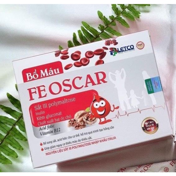 FE OSCAR, viên uống bổ máu, bổ sung sắt, acid folic, vitamin B12