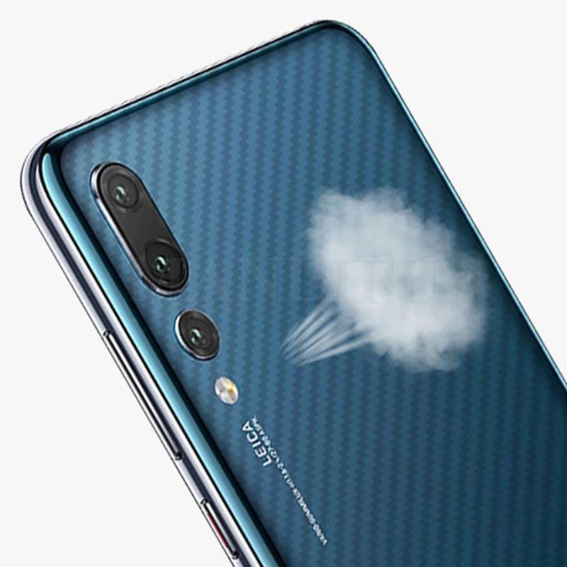 Miếng dán sợi cacbon 3d bảo vệ mặt sau cho Huawei P 9 10 20 30 40 50 Pro Huawei Mate 8 9 10 20 30 40 Pro