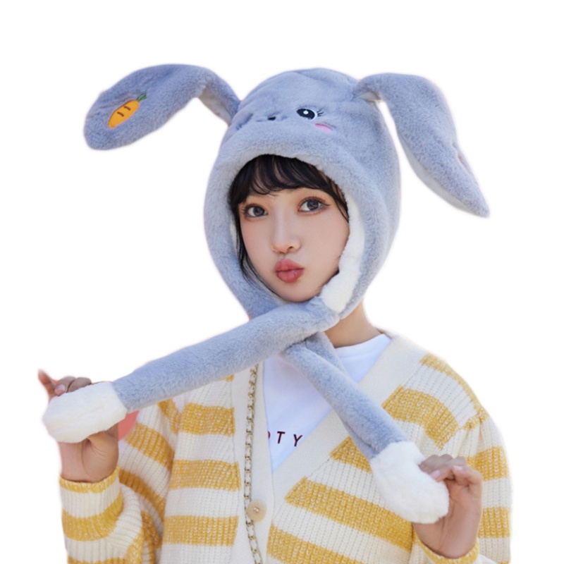 Mũ Trùm Đầu Giữ Ấm Mùa Đông Thiết Kế Hình Động Vật Dễ Thương Dành Cho Nữ