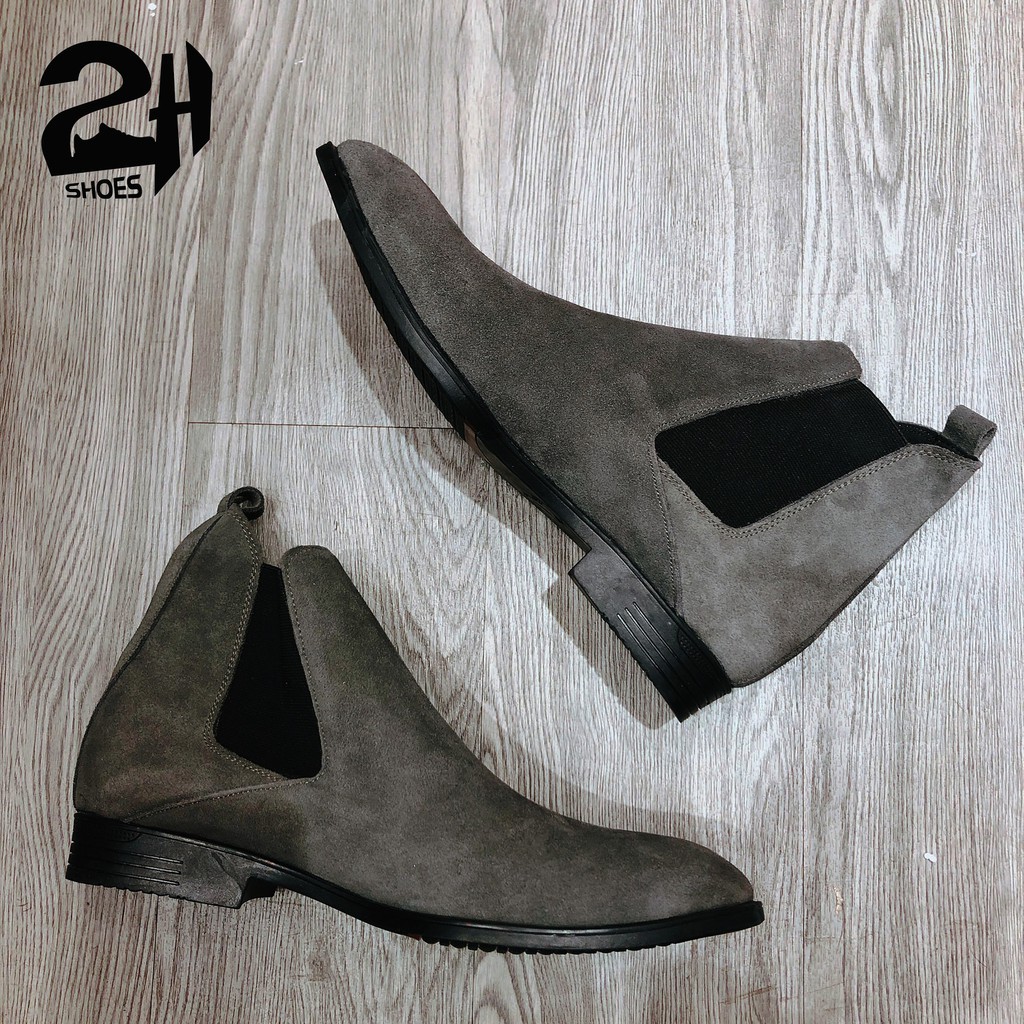 da nam Giày nam chelsea boot da bò lộn 2H - 47