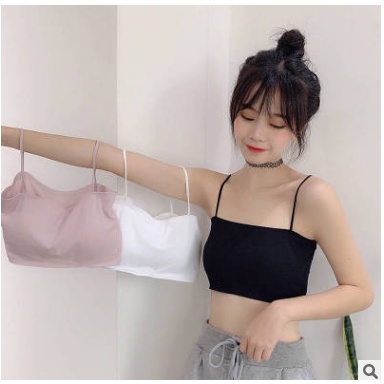 Áo lót 2 dây quây SU TRƠN Sexy kiểu Croptop có mút đệm mỏng hàn quốc AOLOT02