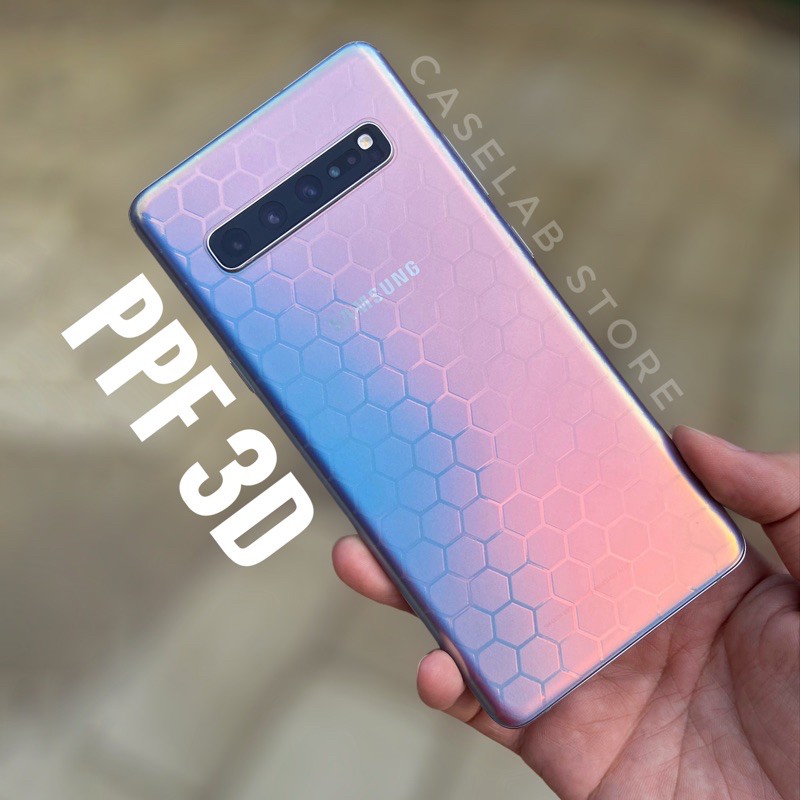 Miếng dán PPF vân 3D cho SAMSUNG S10 5G, S20, S21, Note 10, Note 20 ULTRA, Plus,...