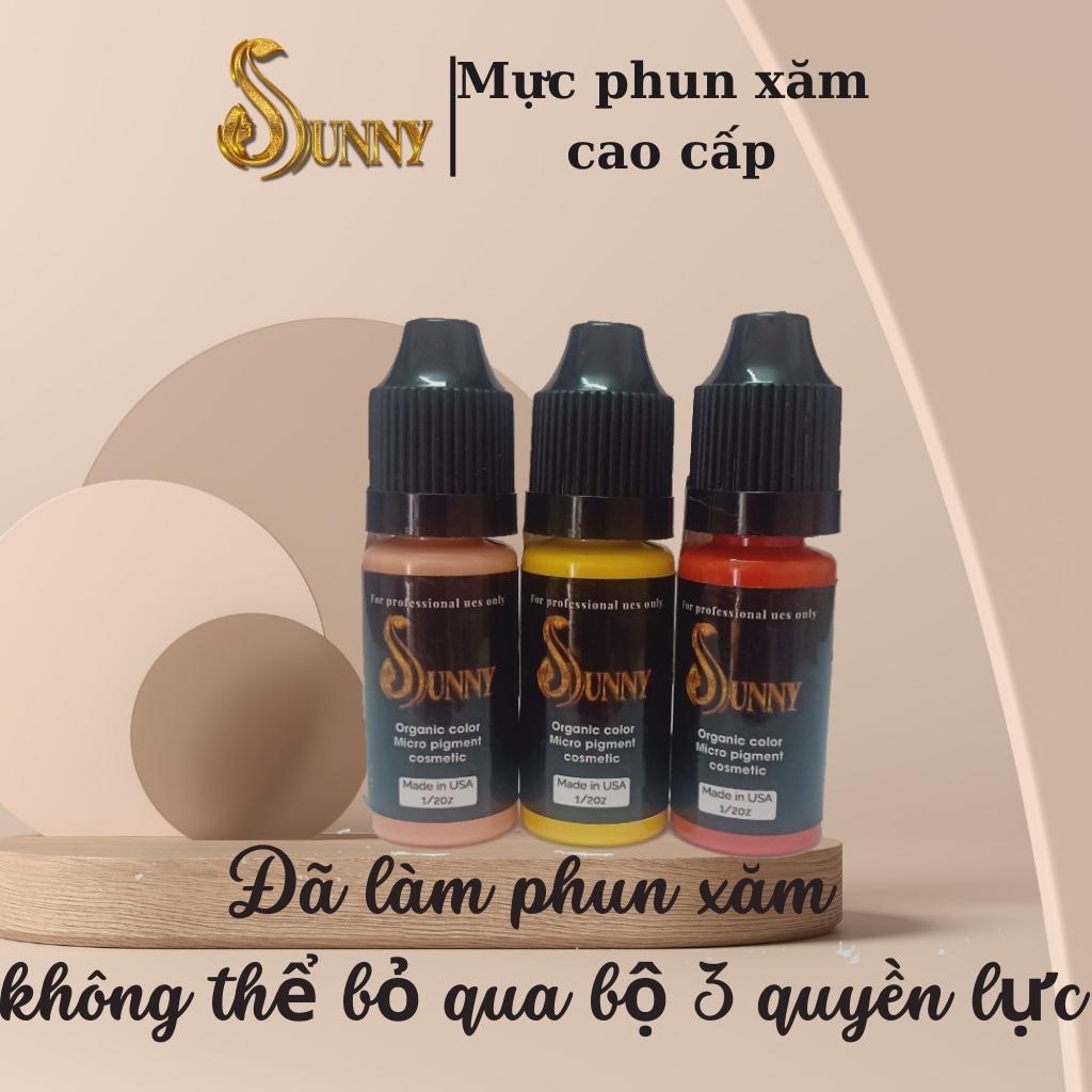Mực phun xăm hữu cơ SUNNY, Mực xăm hữu cơ chuyên kích màu môi vàng chanh