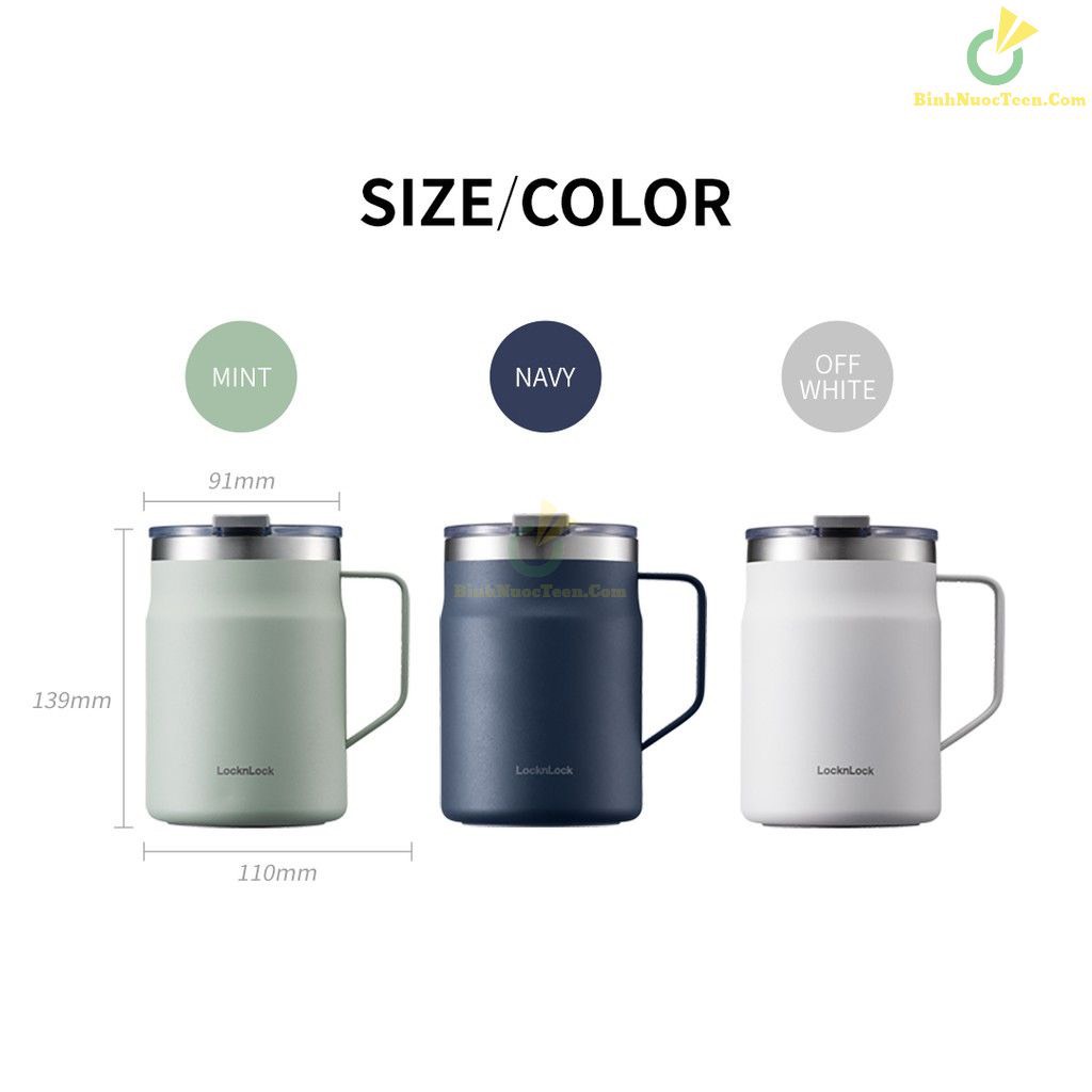 Ca nước giữ nhiệt Lock&Lock Metro Mug LHC4219 475ml (XANH NAVI)