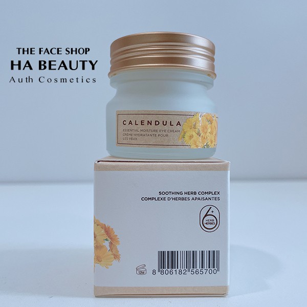 [The Face Shop AUTH] Kem dưỡng mắt Sáng mịn làm Dịu da Calendula Essential Moisture Eye Cream 20ml TFSN20 | BigBuy360 - bigbuy360.vn