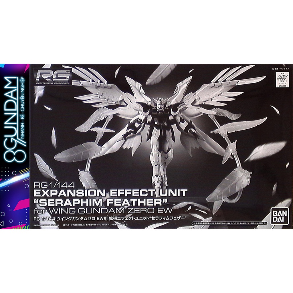 Mô Hình Lắp Ráp Bệ Đỡ Hiệu Ứng Cánh Chim Expansion Effect ”Seraphim Feather” cho RG Wing Zero Gundam