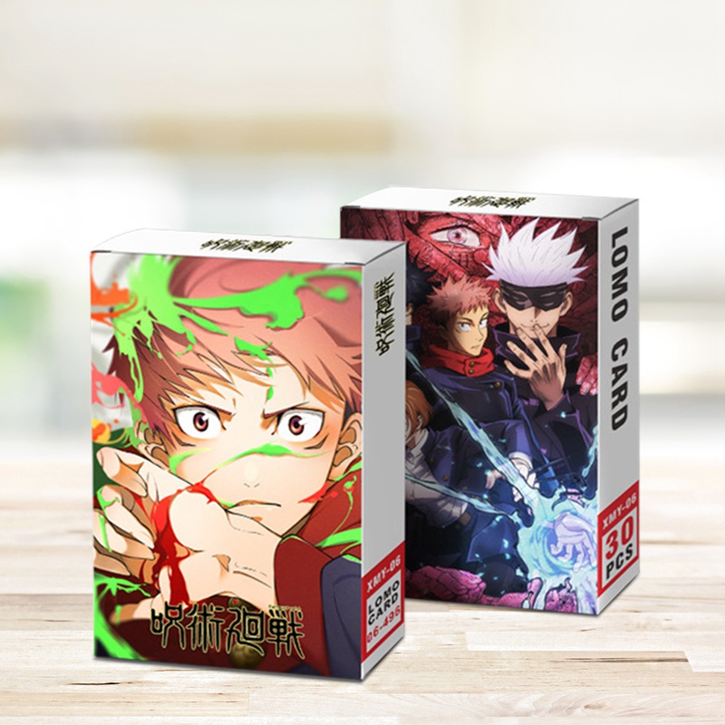 Tmdbyx Set 30 tấm thẻ ảnh lomo hình Attack On Titan Jujitsu Kaisen độc đáo