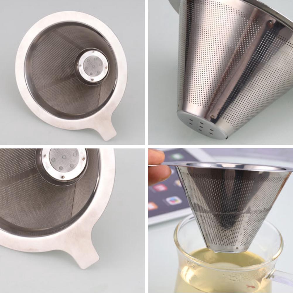 Phễu Lọc Cà Phê Hai Lớp Bằng Thép Không Gỉ Q4A4