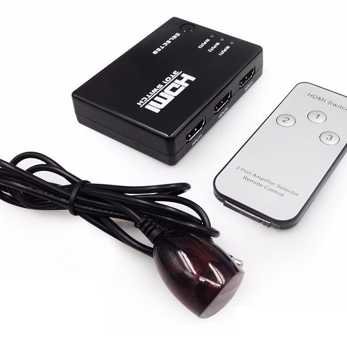 Bộ gộp HDMI 3 vào 1 ra - Gộp HDMI 3 ra 1 - HDMI 3 in 1 out - Gộp tín hiệu HDMI 3 vào 1 ra