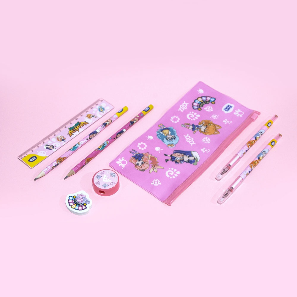 Bộ Dụng Cụ Học Tập Học Viện Alpha My First Stationery Set - HooHooHaHa VPH04-0300 - Pandora