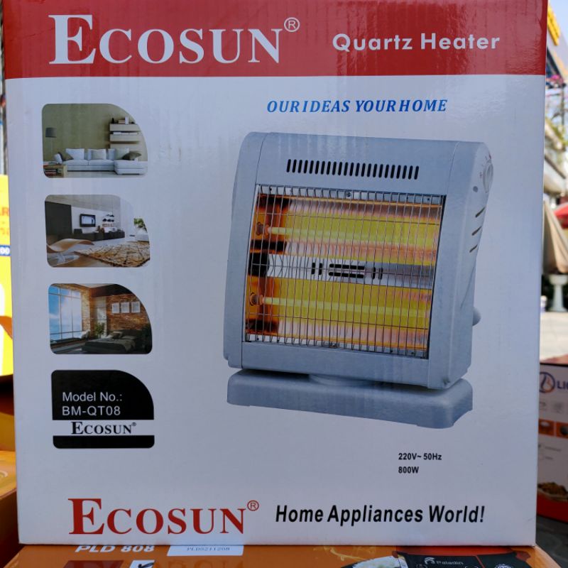 Quạt sưởi 2 bóng Ecosun cao cấp, đèn sưởi di động, máy sưởi để bàn 400-800W tiết kiệm điện - Bách Hóa Việt Hường