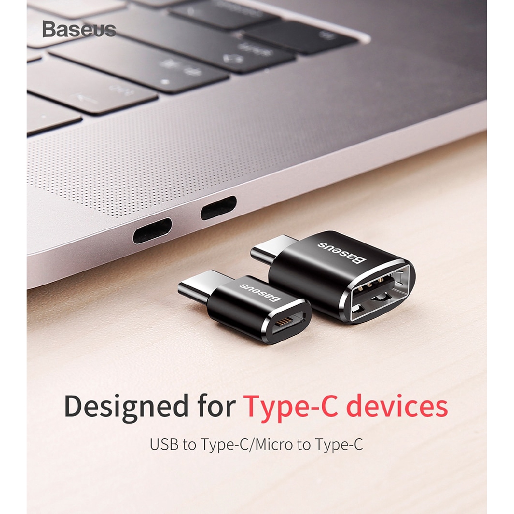 Đầu Chuyển Đổi Usb Type C Otg Baseus Cho Xiaomi Mi 9 Samsung S10 Note 10 Huawei Mate 30 P30 Pro