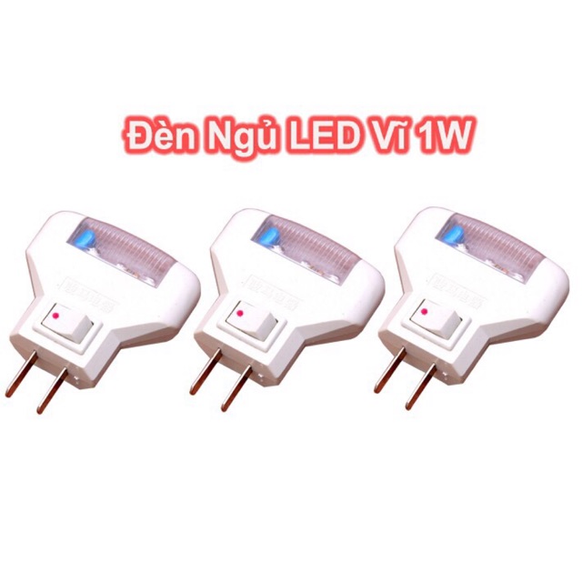 ĐÈN NGỦ LED DẸP 1W CÔNG TẮC