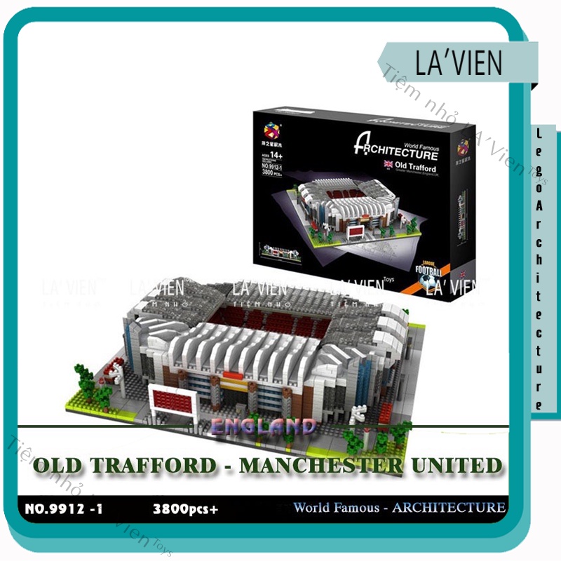 Bộ lắp ráp mô hình Sân Vận Động Old Traford - MU Manchester United LAVIEN