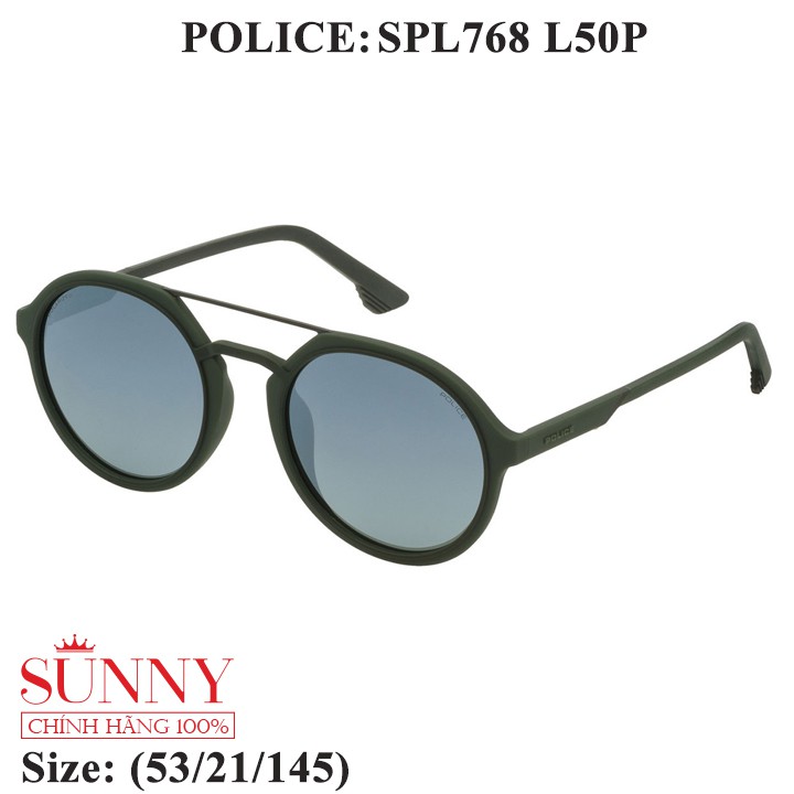 Kính mát chính hãng Police SPL768 màu sắc thời trang, thiết kế dễ đeo bảo vệ mắt