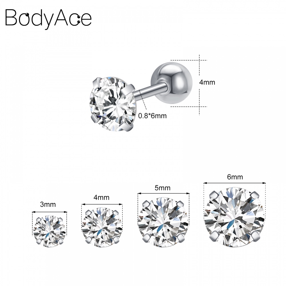 1 Khuyên Tai Tròn Bằng Thép Không Gỉ Đính Đá Màu Sắc Thời Trang