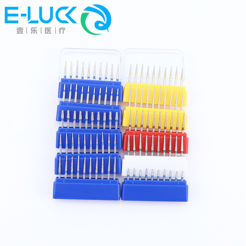 Hộp 10 Mũi Mài Đánh Bóng Răng 1.6mm Dòng TF Tốc Độ Cao Chuyên Dụng Cho Nha Khoa