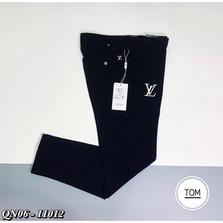 Quần âu logo LV thêu trắng sale