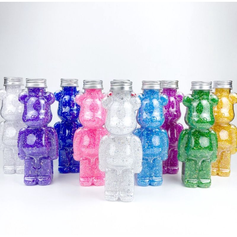 Slime siêu to gấu glaxy bụng bự cute giảm stress, 19cm, thể tích 380ml