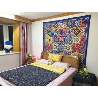 Khăn trang trí treo tường 2m1 x 2m4 100% cotton Ấn Độ