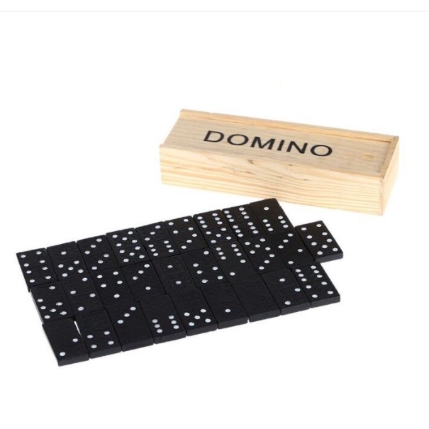 [SALE] [ giá sốc] Bộ cờ domino hộp gỗ cao cấp [sốc]